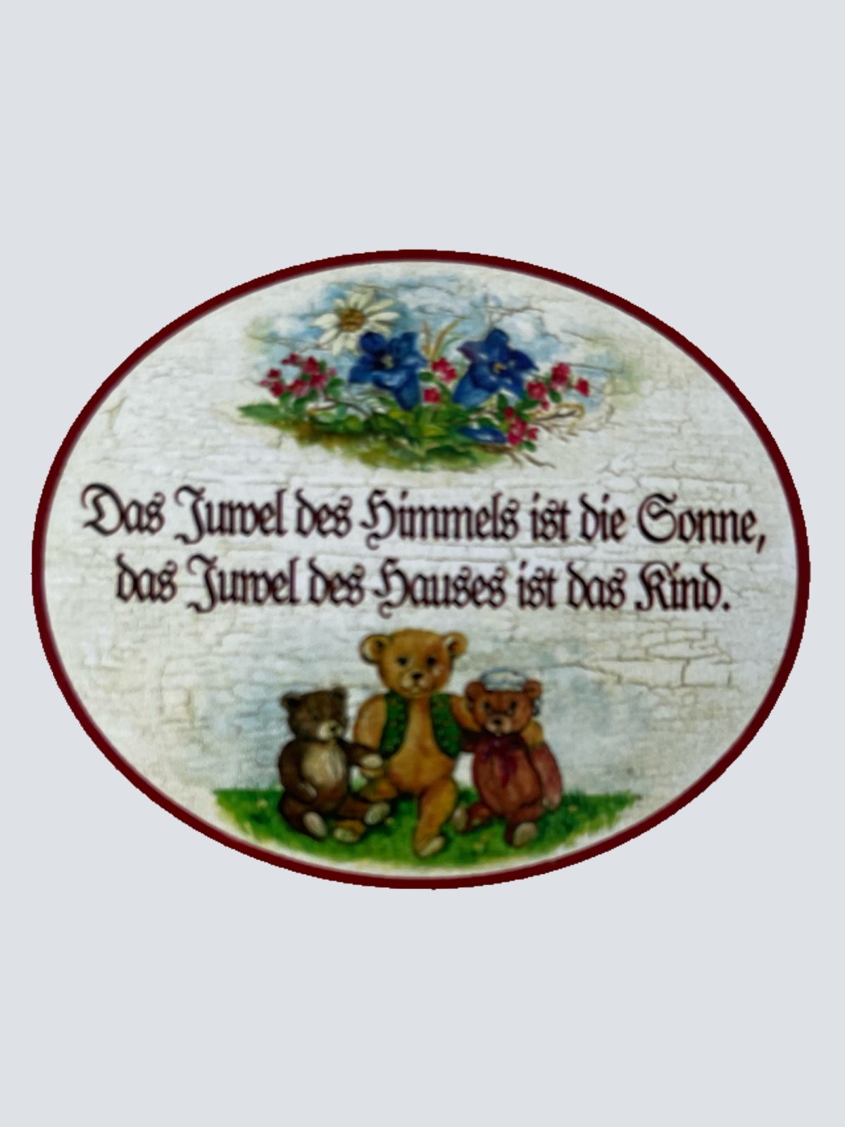 Nostalgie Holzschild Das Juwel Des Himmels Ist Die Sonne Des Hauses Kind Schild