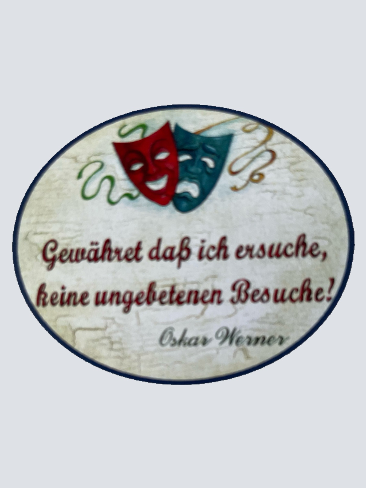 Nostalgie Holzschild Gewähret Daß Ich Ersuche Keine Ungebetene Besuche Schild