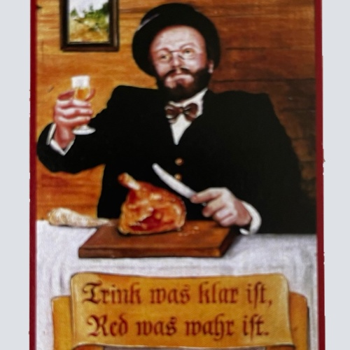 Nostalgie Holzschild Trink Was Klar Ist Red Was Klar Ist Alkohol Trinken Schild