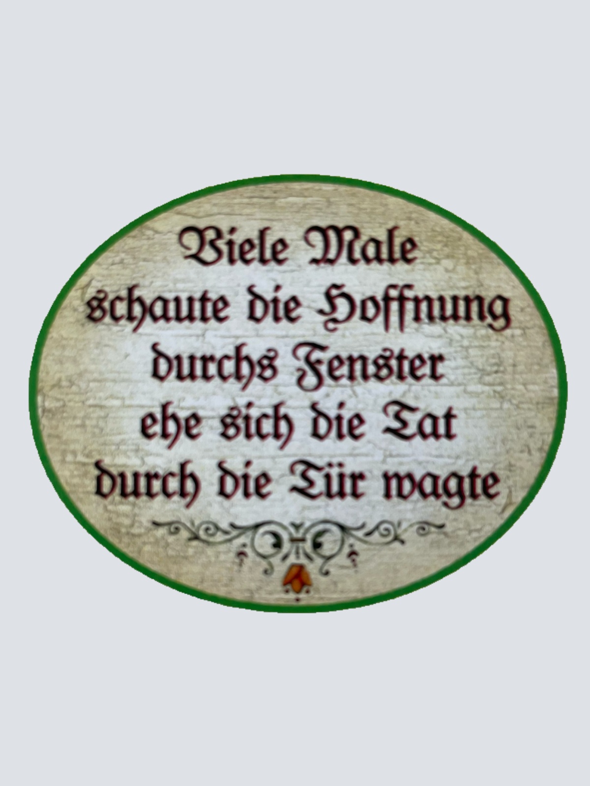 Nostalgie Holzschild Viele Male Schaute Die Hoffnung Durchs Fenster Schild