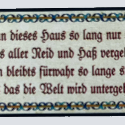 Nostalgie Holzschild Wenn Dieses Haus So Lang Nur Steht Welt Untergehen Schild