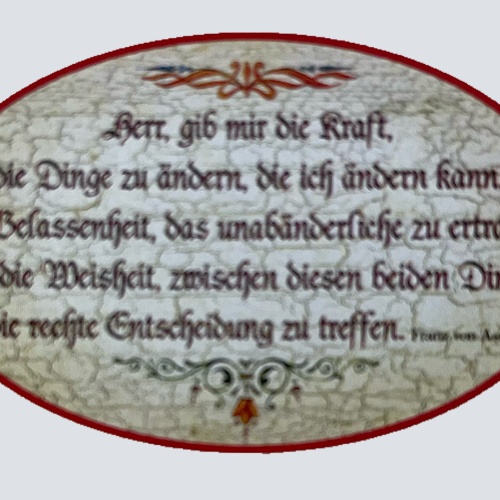 Nostalgie Holzschild Herr Gib Mir Die Kraft Dinge Zu Ändern Weisheit Schild