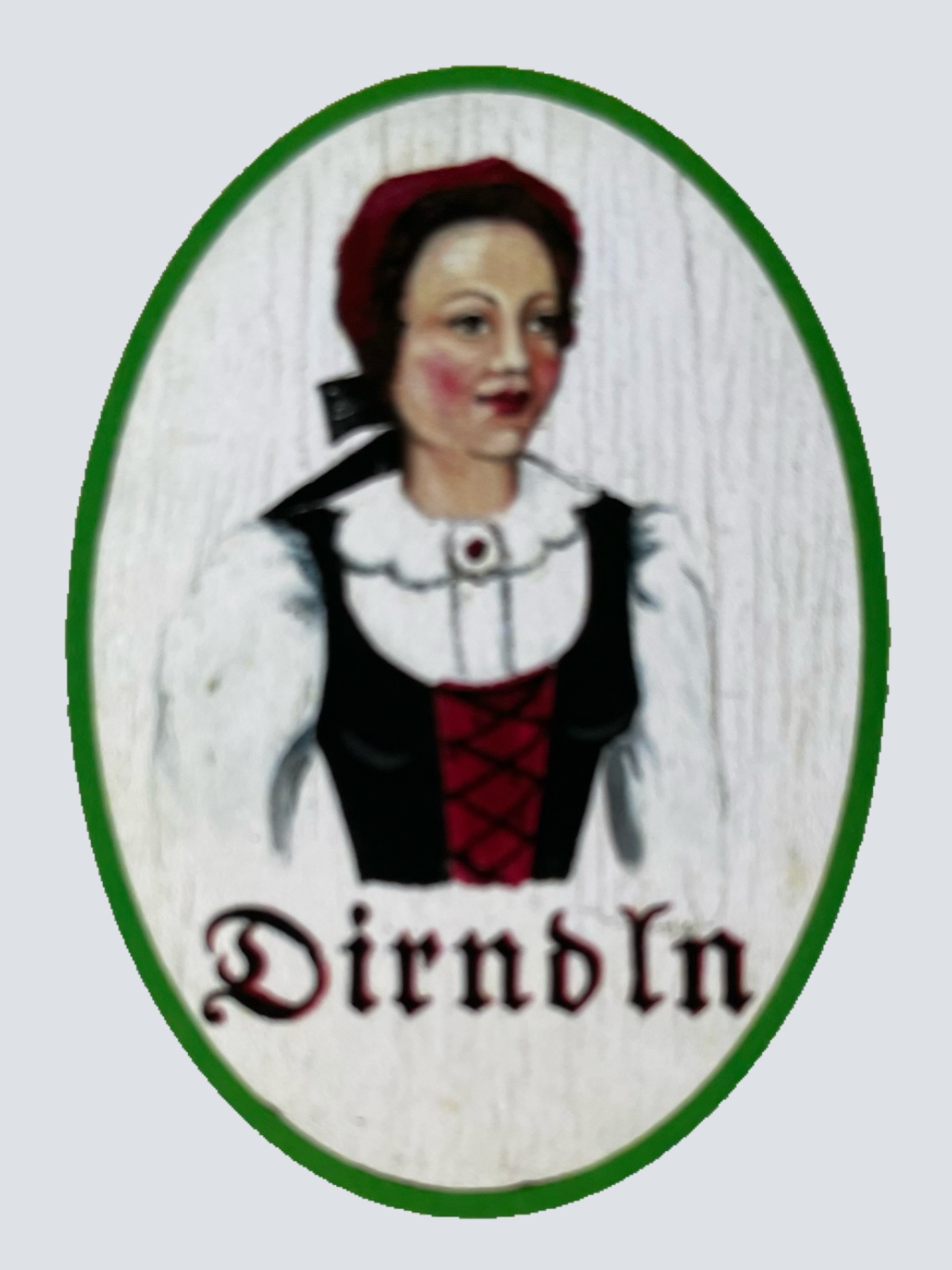 Nostalgie Holzschild Burgenland Dirndln WC Toilette Klo Mädchen Damen Schild