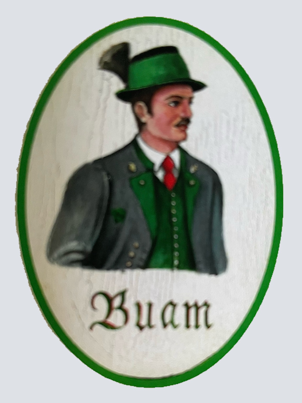 Nostalgie Holzschild Steiermarkt Buam WC Toilette Klo Buben Herren Schild