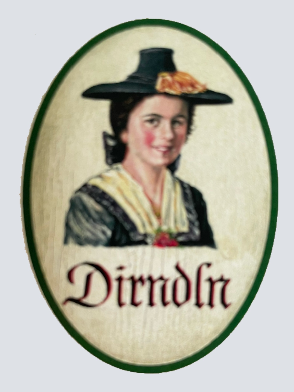 Nostalgie Holzschild Zillertal Dirndln WC Toilette Klo Mädchen Damen Schild