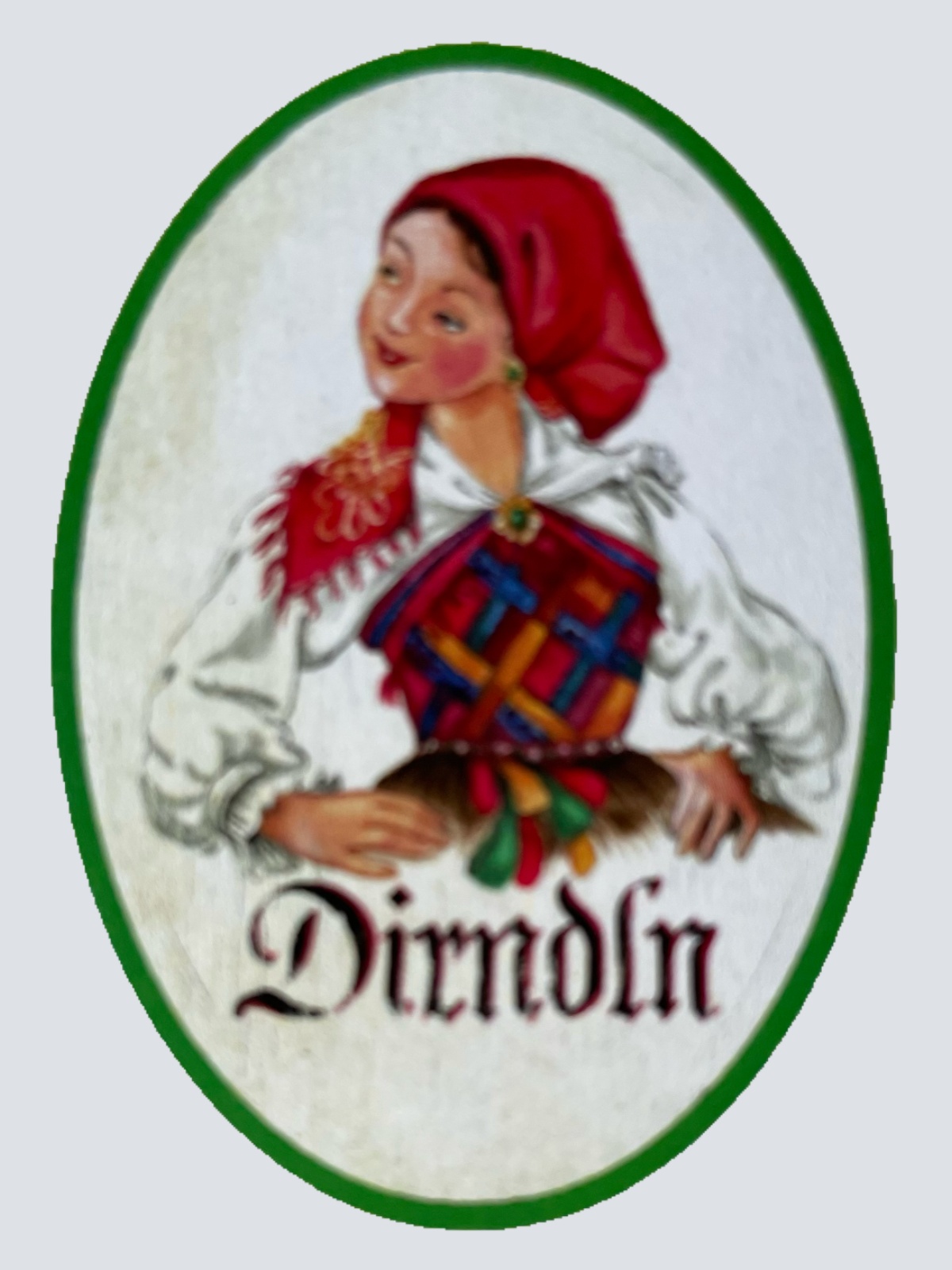 Nostalgie Holzschild Gailtal Dirndln WC Toilette Klo Mädchen Damen Schild