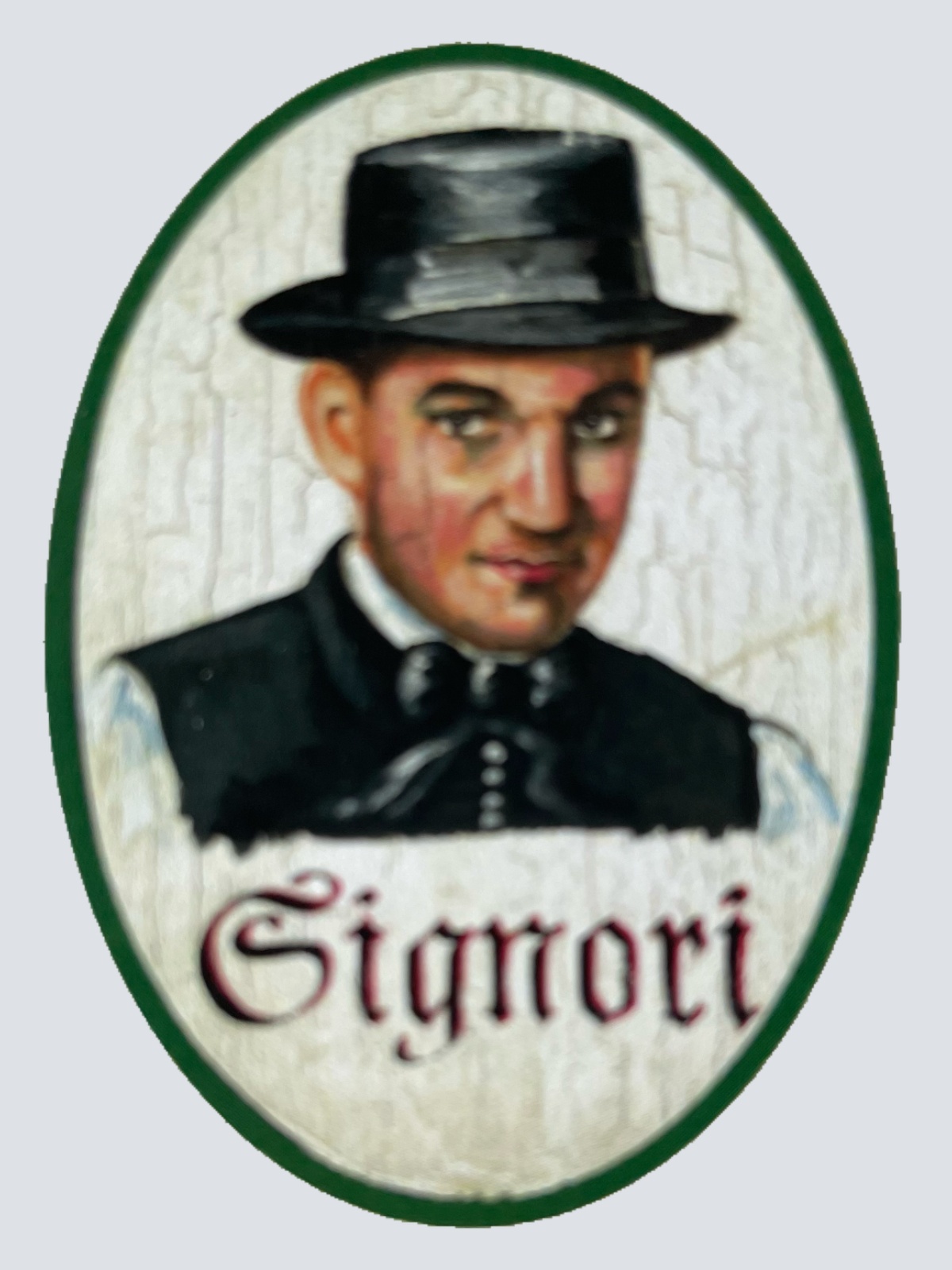 Nostalgie Holzschild Signori WC Toilette Klo Herren Italien Schild