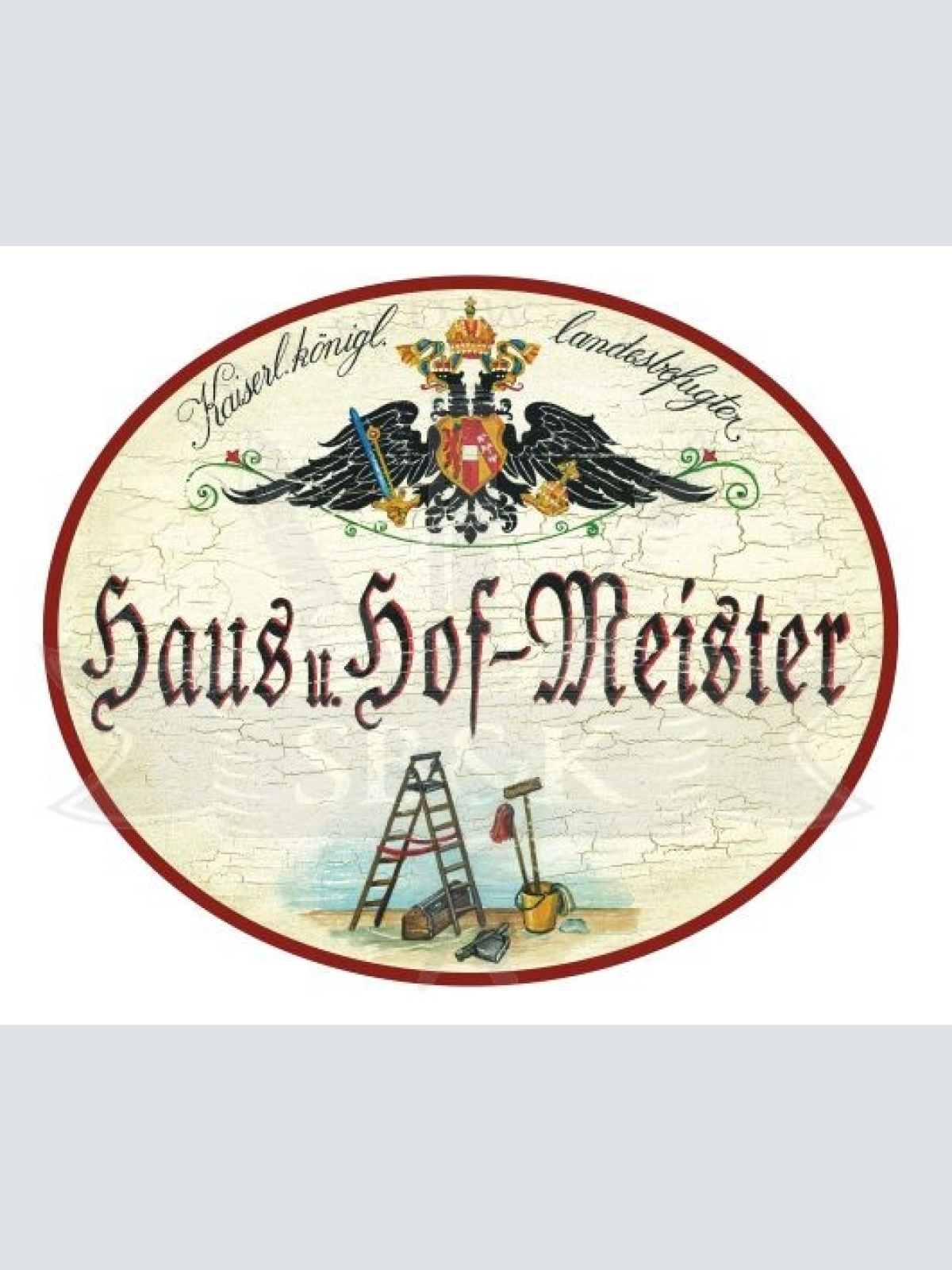 KuK Nostalgie Holzschild Haus und Hof-Meister