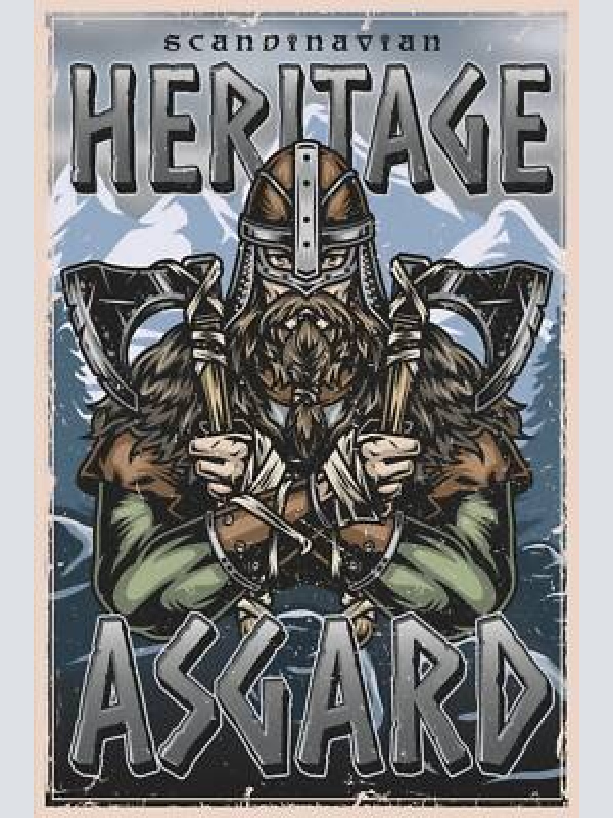 Nostalgie schild scandinav. heritage asgard 12x18 / 20x30 / 30x40 blech od. holz