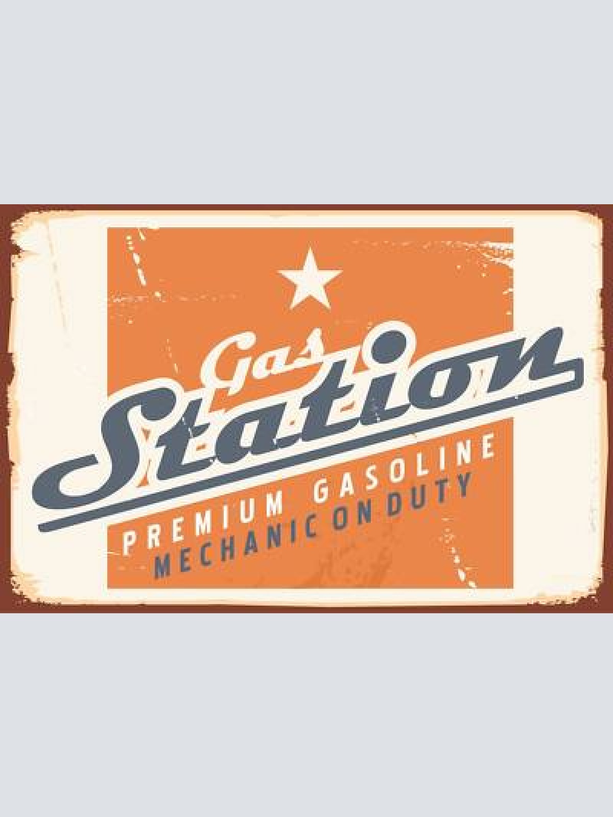 Nostalgie schild gas station tankstelle 12x18 / 20x30 / 30x40 blech od. holz