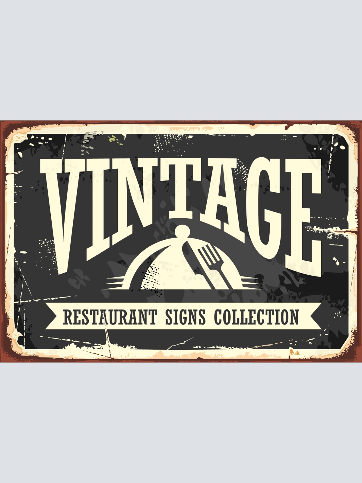 Nostalgie Schild Vintage Restaurant Signs 12x18 / 20x30 / 30x40 Blech od. Holz