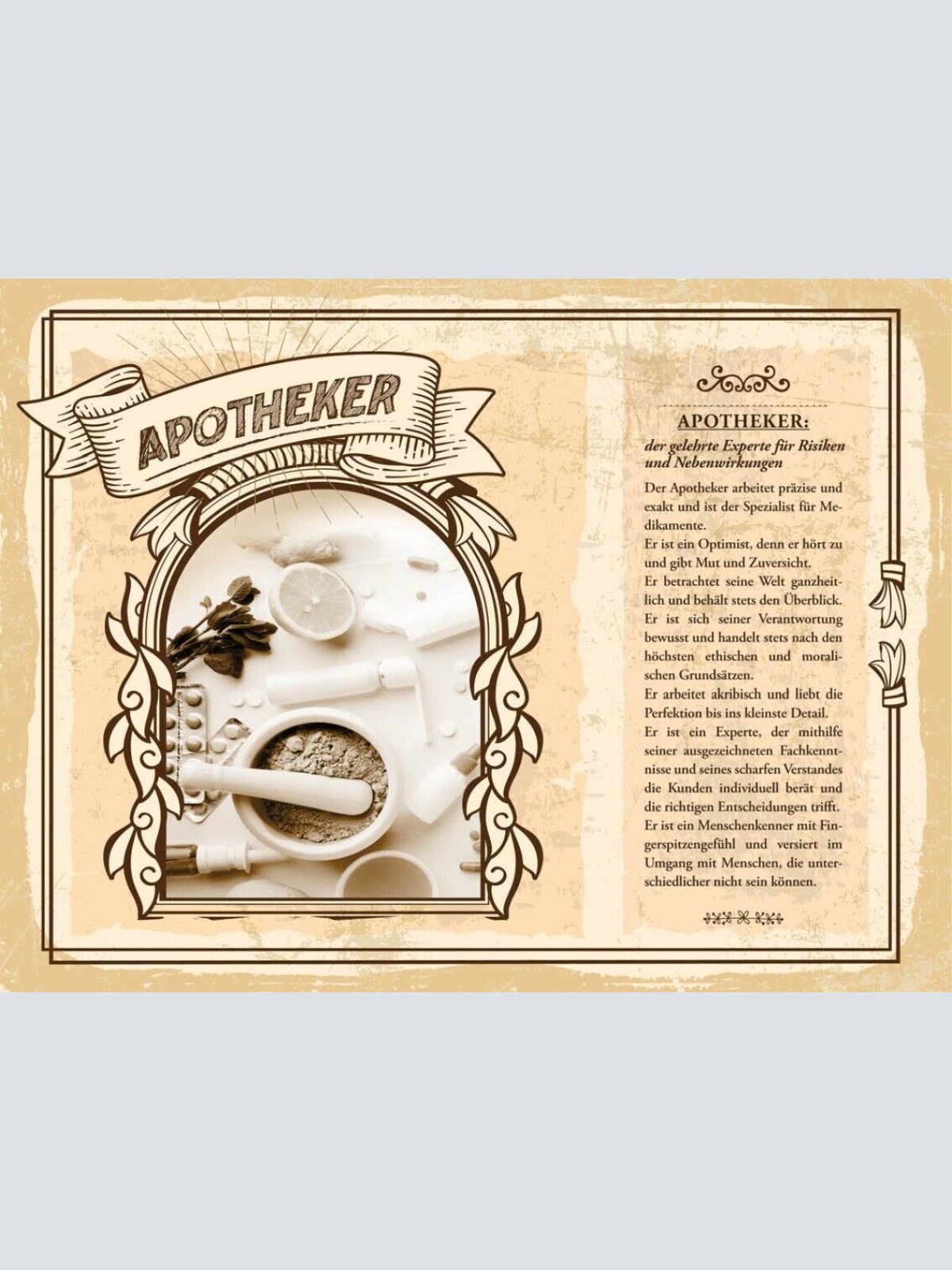 Schild Apotheker Beruf Apotheke Gesundheit Medizin 12x18 20x30 30x40 Blech/Holz