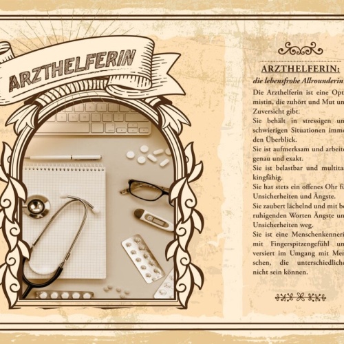 Schild Ärzthelferin Beruf Assistentin Medizin Arzt 12x18 20x30 30x40 Blech/Holz