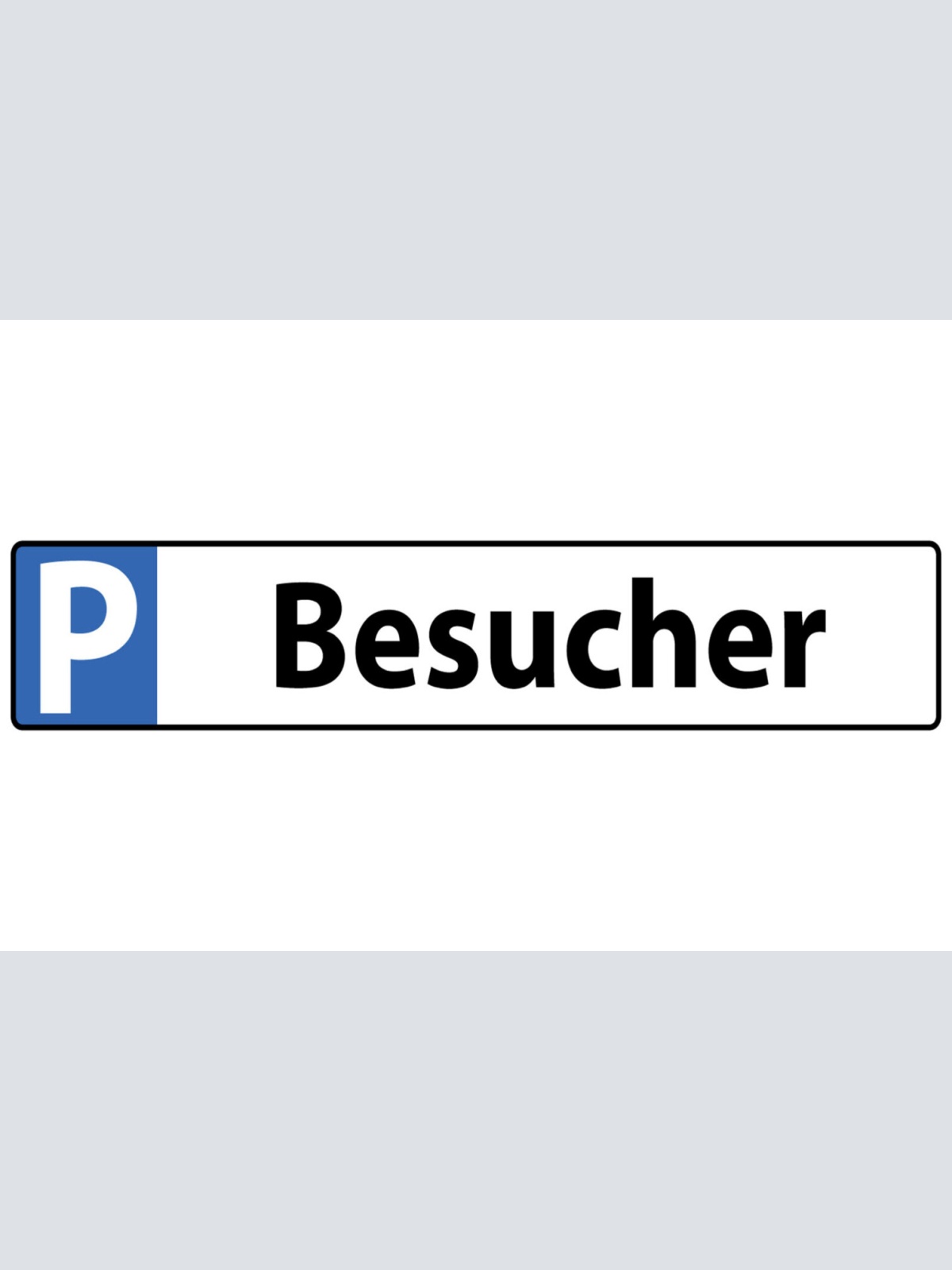 Schild Besucher Parkplatz Parken Gast Kunde 46 x 10 Blech od. Holz