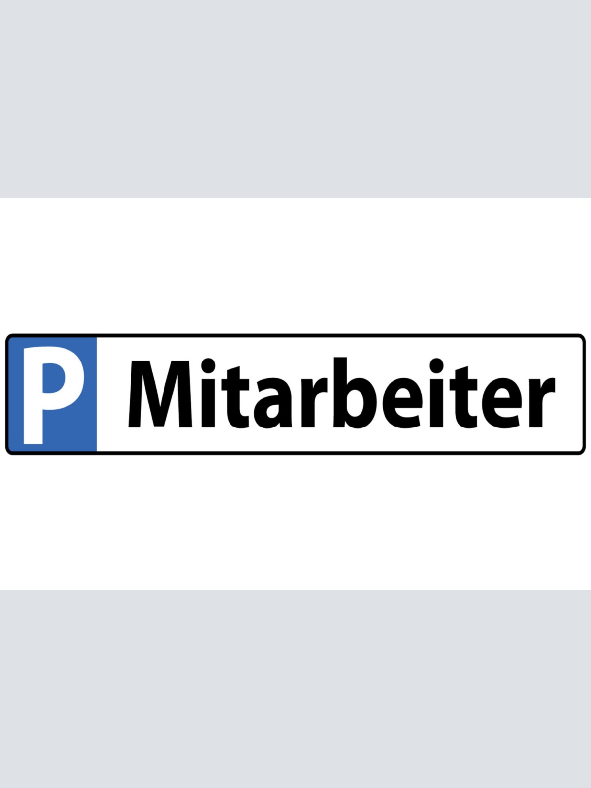 Schild Mitarbeiter Parkplatz Parken Firma Angestellte 46 x 10 Blech od. Holz