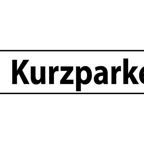 Schild Kurzparker Parkplatz Parken Kurzpark Zone Gast 46 x 10 Blech od. Holz