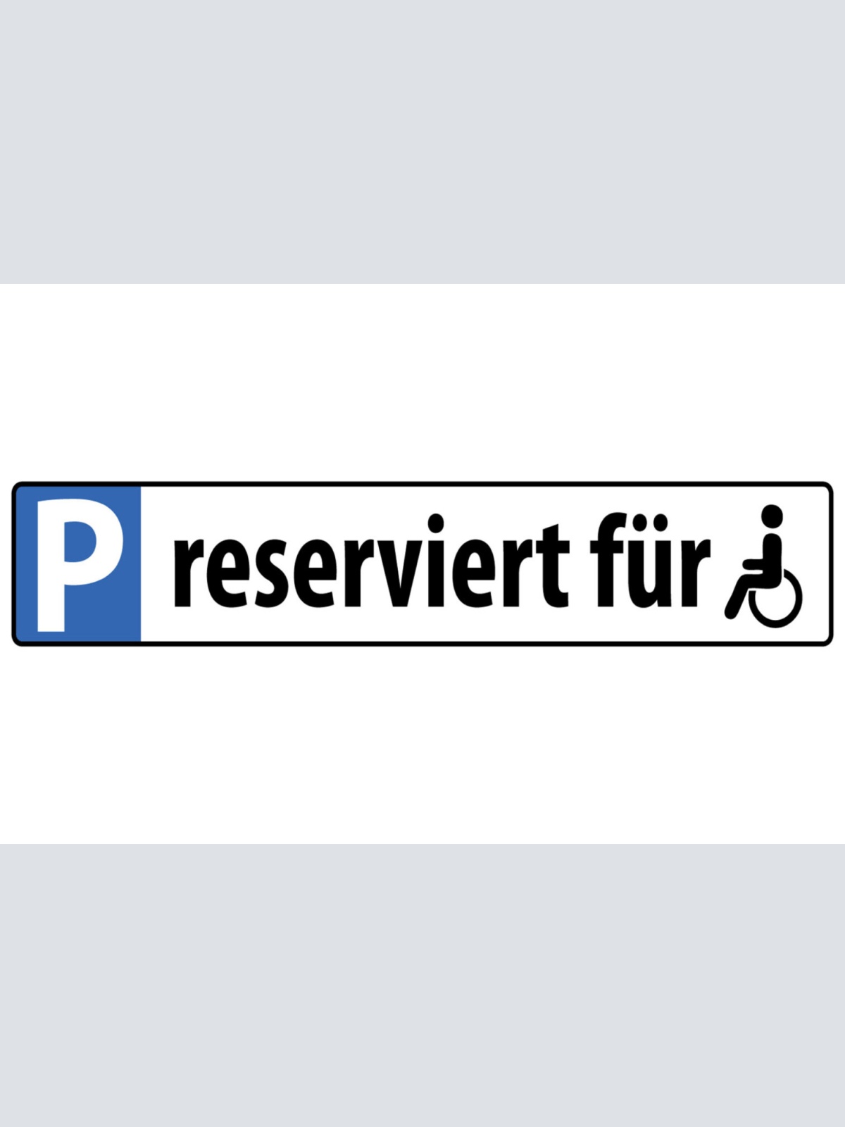 Schild Reserviert für Stamm Parkplatz Parken Privat 46 x 10 Blech od.Holz