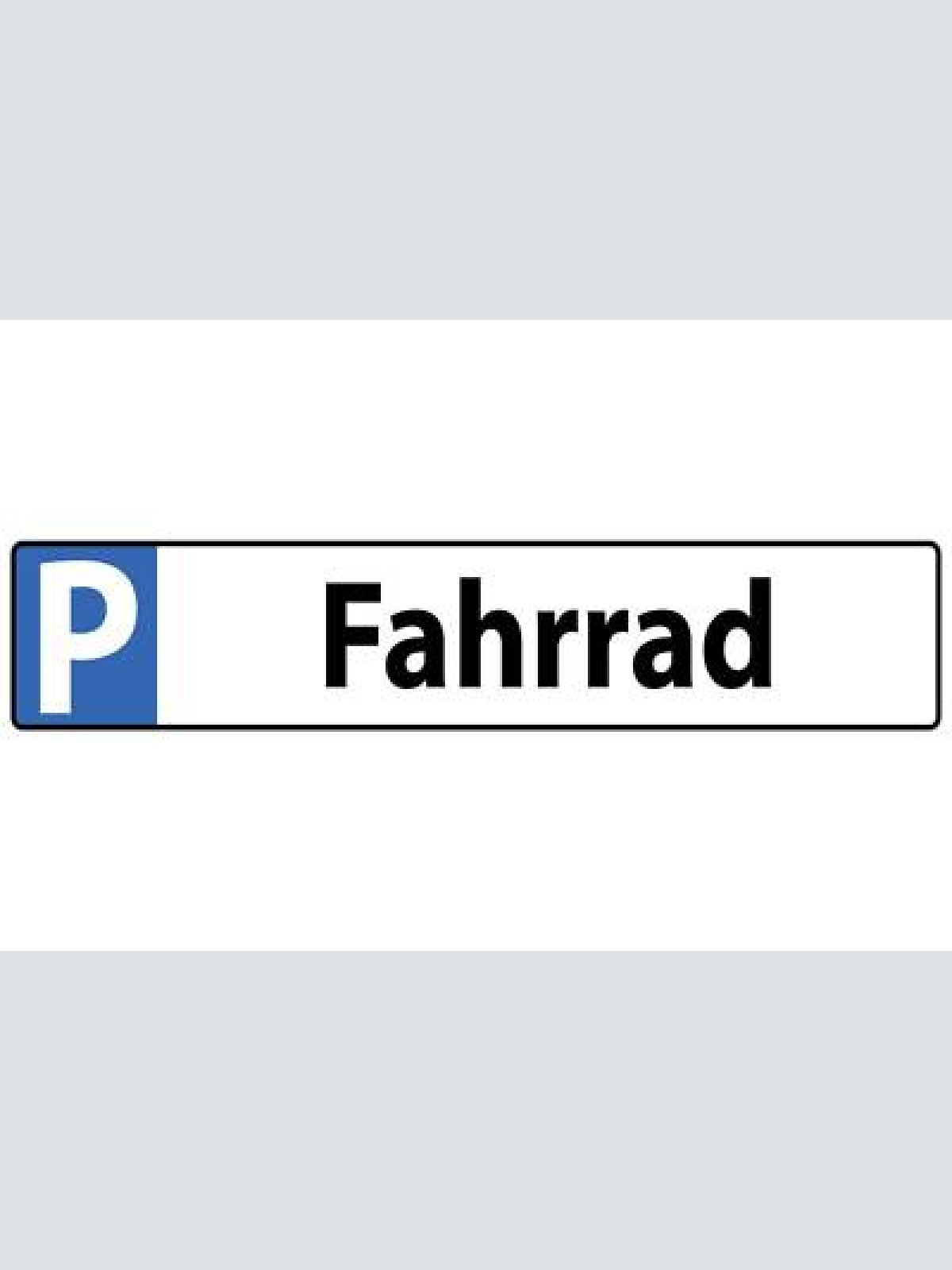 Schild fahrrad parkplatz parken rad bike radfahrer biker 46 x 10 blech od.holz