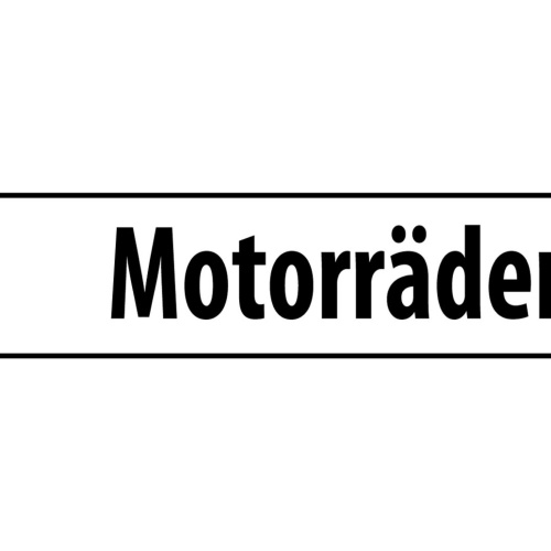 Schild Motorräder Parkplatz Parken Moped Bike Motorrad 46 x 10 Blech od. Holz
