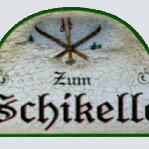 Nostalgie Holzschild Zum Schikeller Schifahren Skis Lager Raum Schild