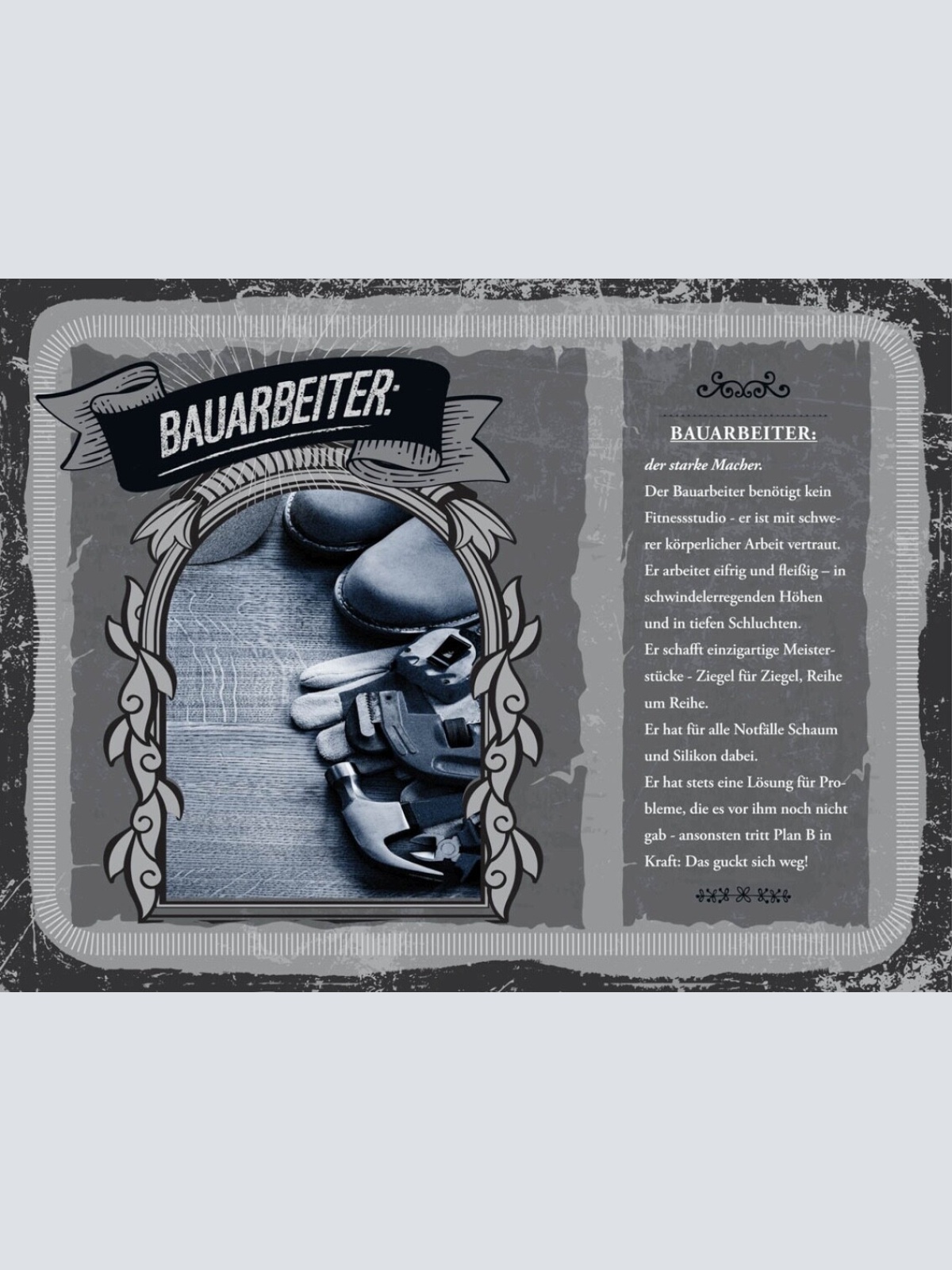 Schild Bauarbeiter Beruf Bau Baustelle Handwerker 12x18 20x30 30x40 Blech/Holz