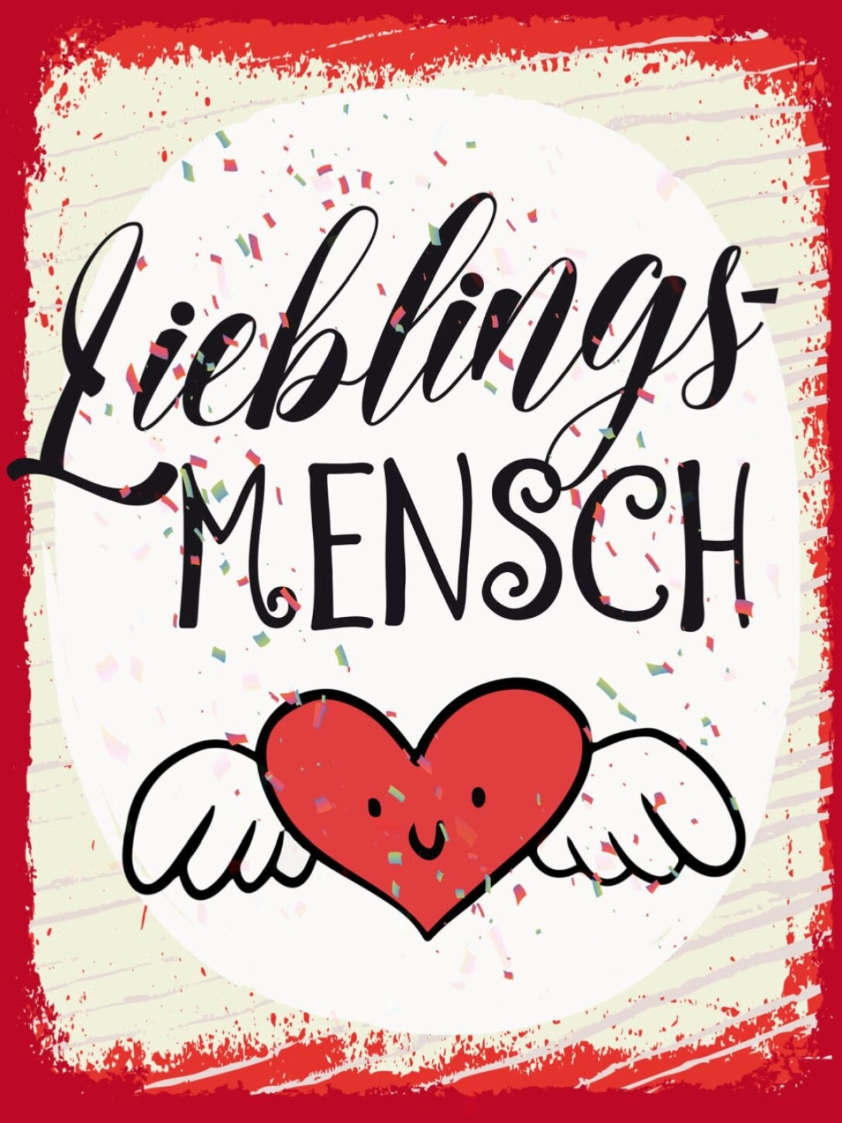 Schild Lieblings Mensch Herz Liebe Freundschaft 12x18 20x30 30x40 Blech/Holz