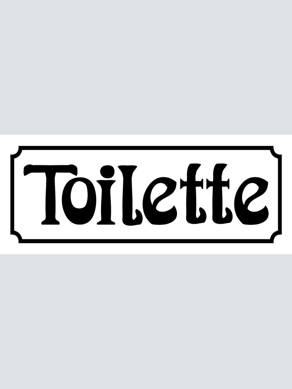 Schild Toilette WC Klo Mann Frau 27 x 10 Blech od. Holz