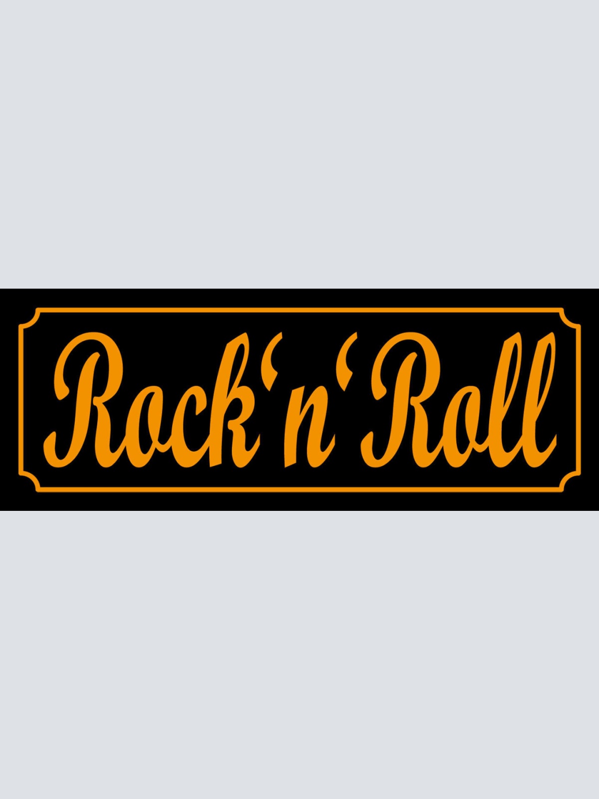 Schild Rock 'n' Roll Musik Fan Rocker Band Lifestyle  27 x 10 Blech od. Holz