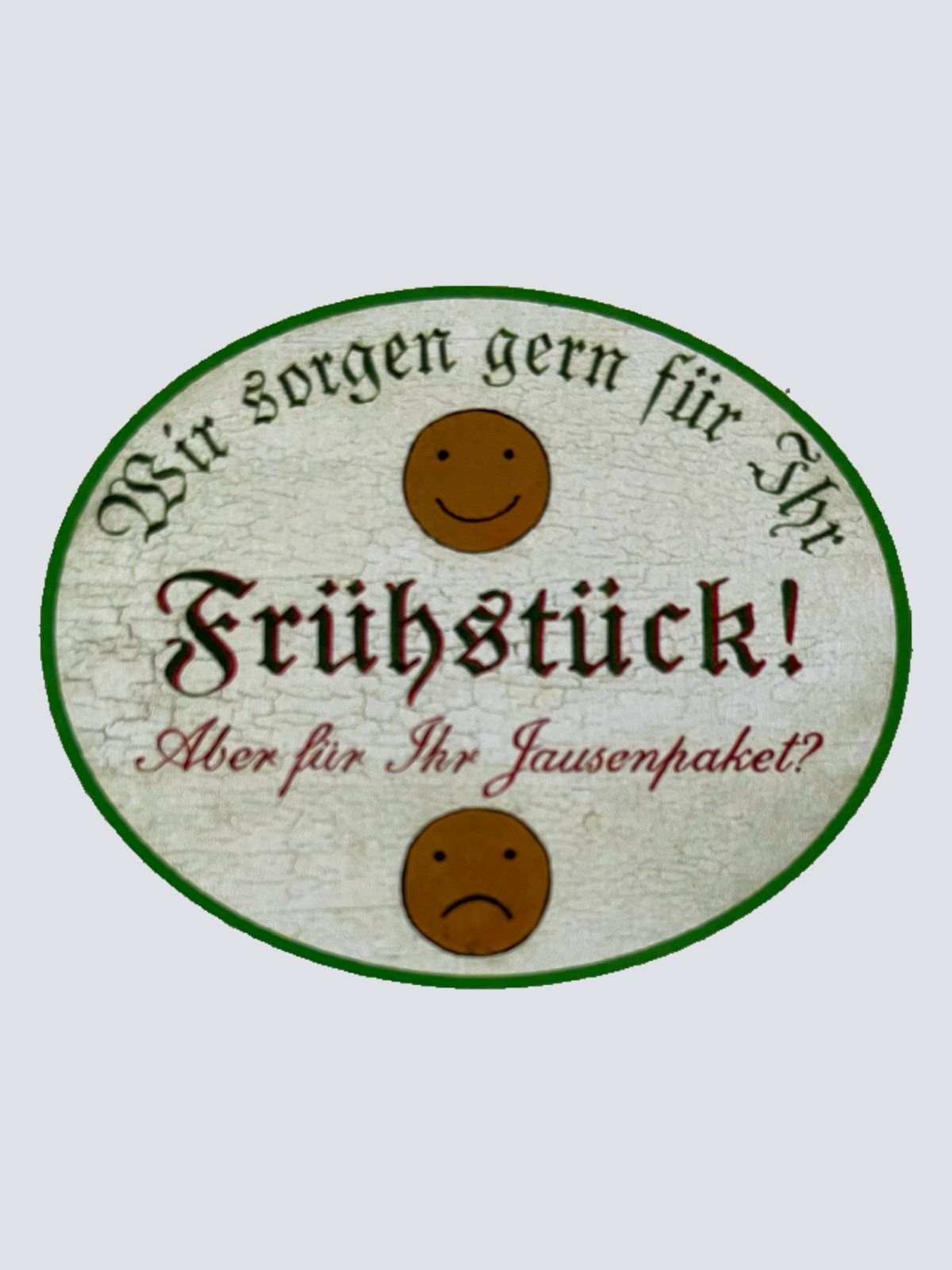 Nostalgie Holzschild Wir Sorgen Gerne Für Ihr Frühstück Jausenpaket Schild