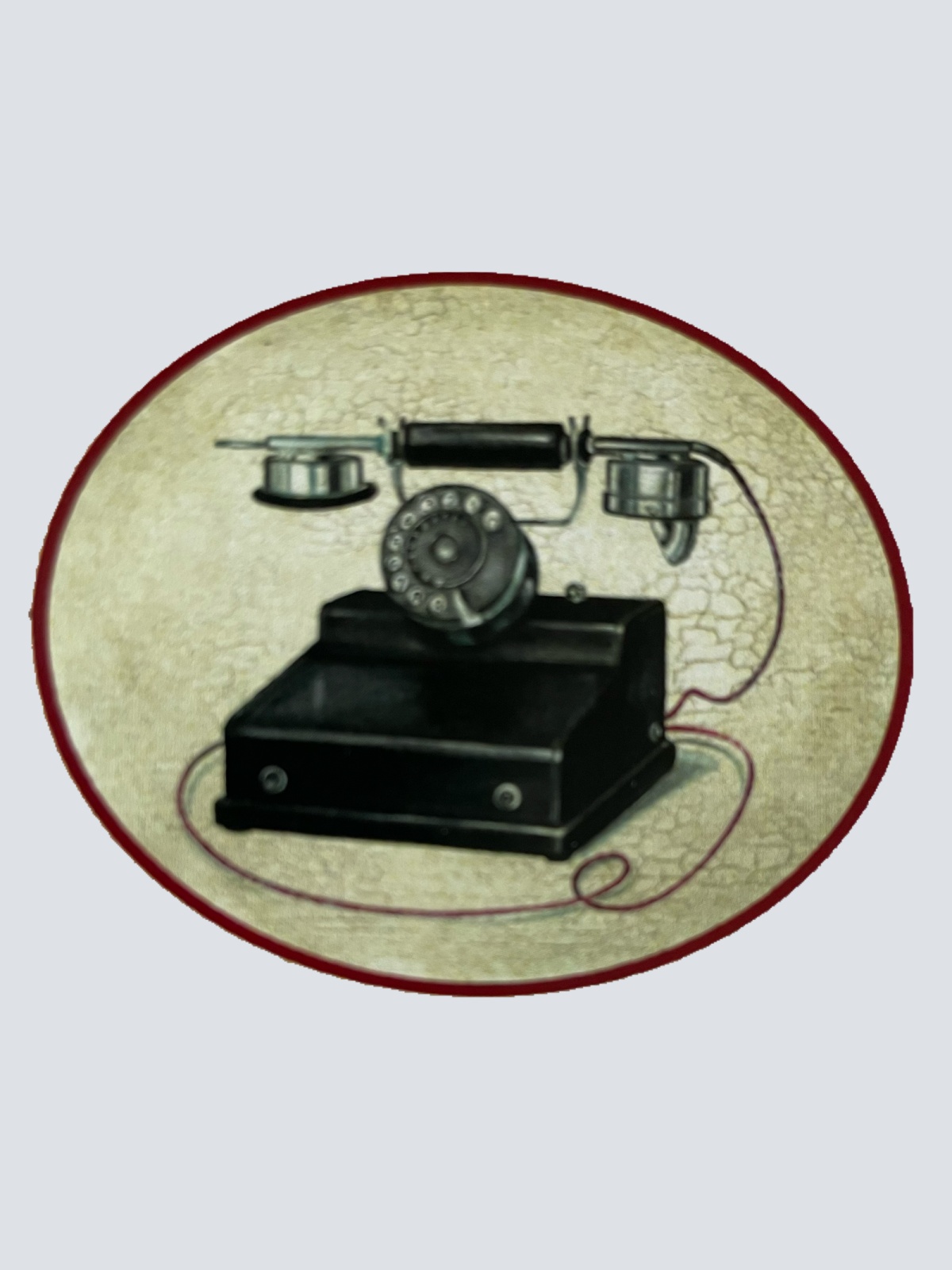 Nostalgie Holzschild Telefon Wählscheibe Wählscheibentelefon Telefonieren Schild