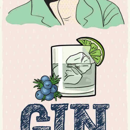 Schild Gin & Tonic Mummy's Little Helper Alkohol Mama Helfer 27x10 Blech od.Holz