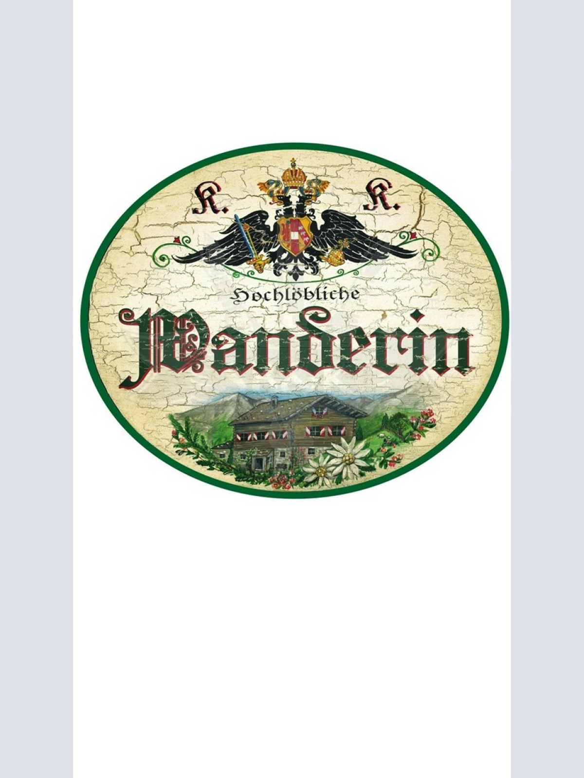 KuK Nostalgie Holzschild "Wanderin"