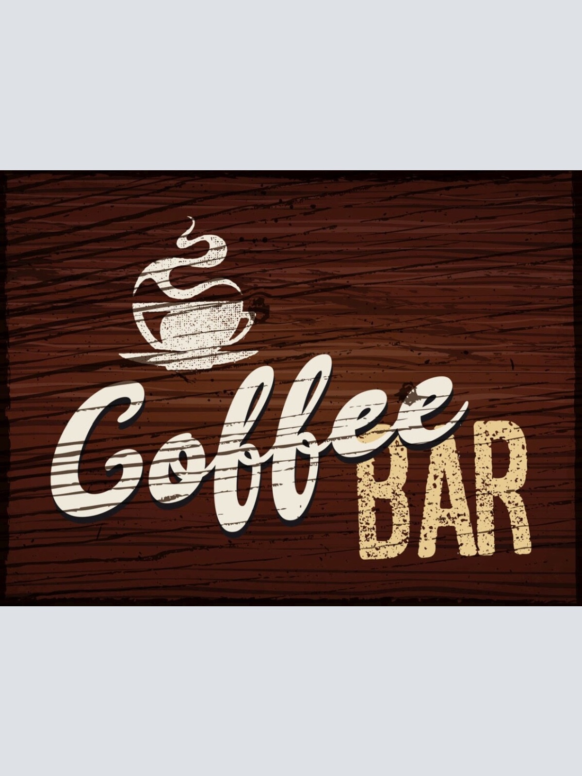 Schild Coffee Bar Kaffee Café Getränke Trinken 12x18 20x30 30x40 Blech/Holz