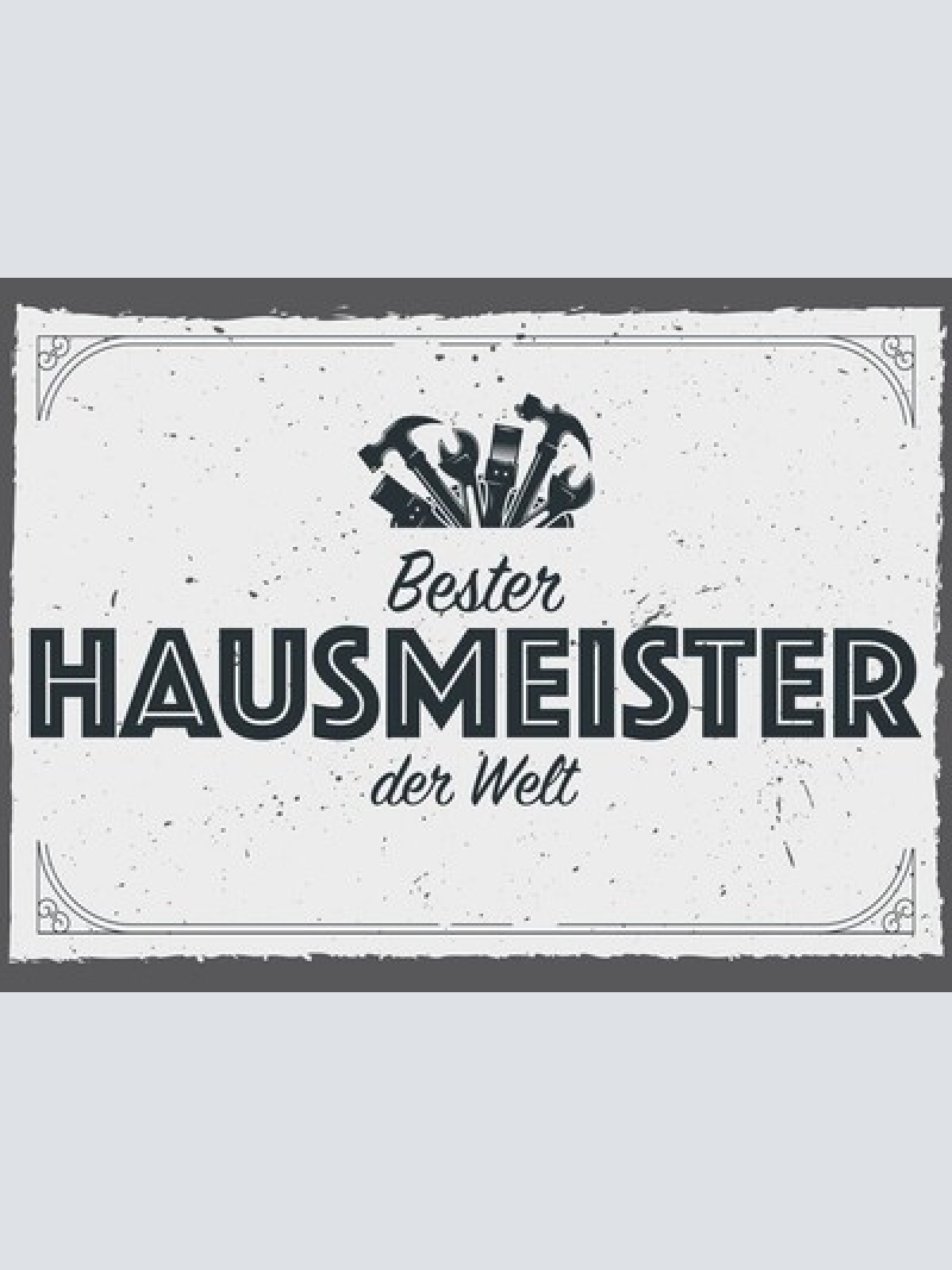 Schild Bester Hausmeister Der Welt Hausbesorger 12x18 20x30 30x40 Blech/Holz