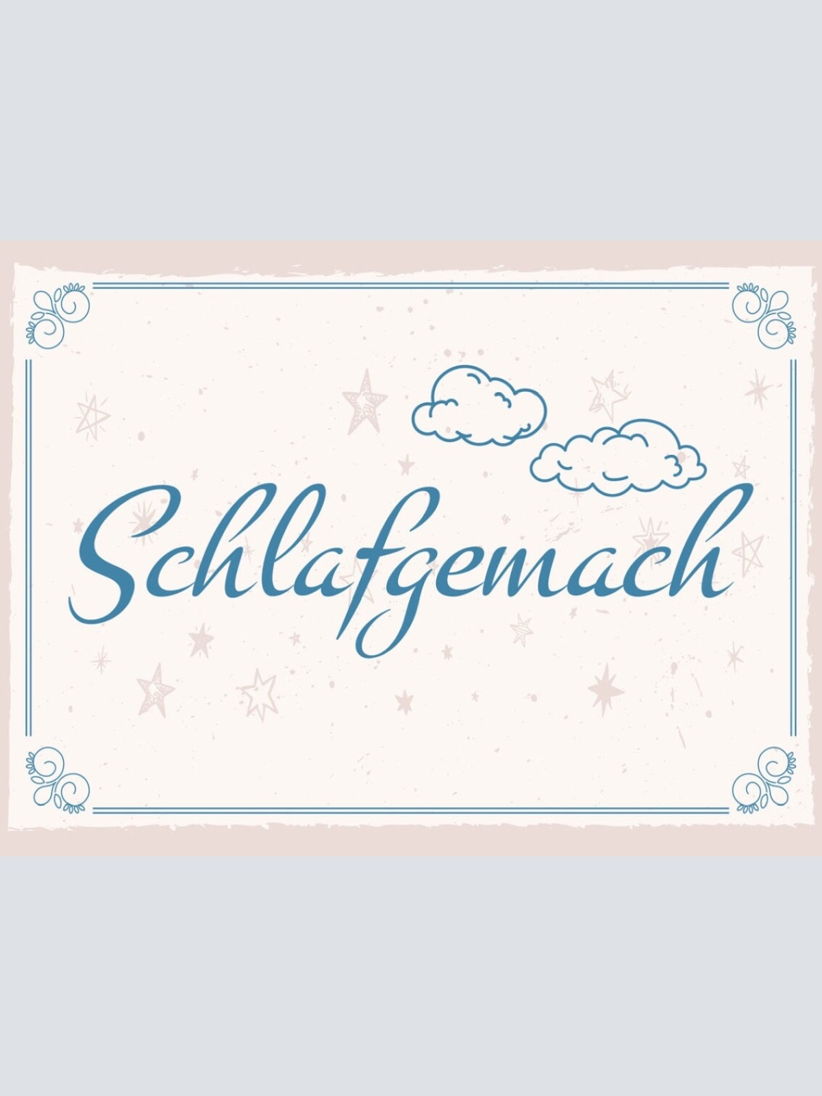 Schild Schlafgemach Bett Schlafzimmer Schlafen 12x18 20x30 30x40 Blech/Holz