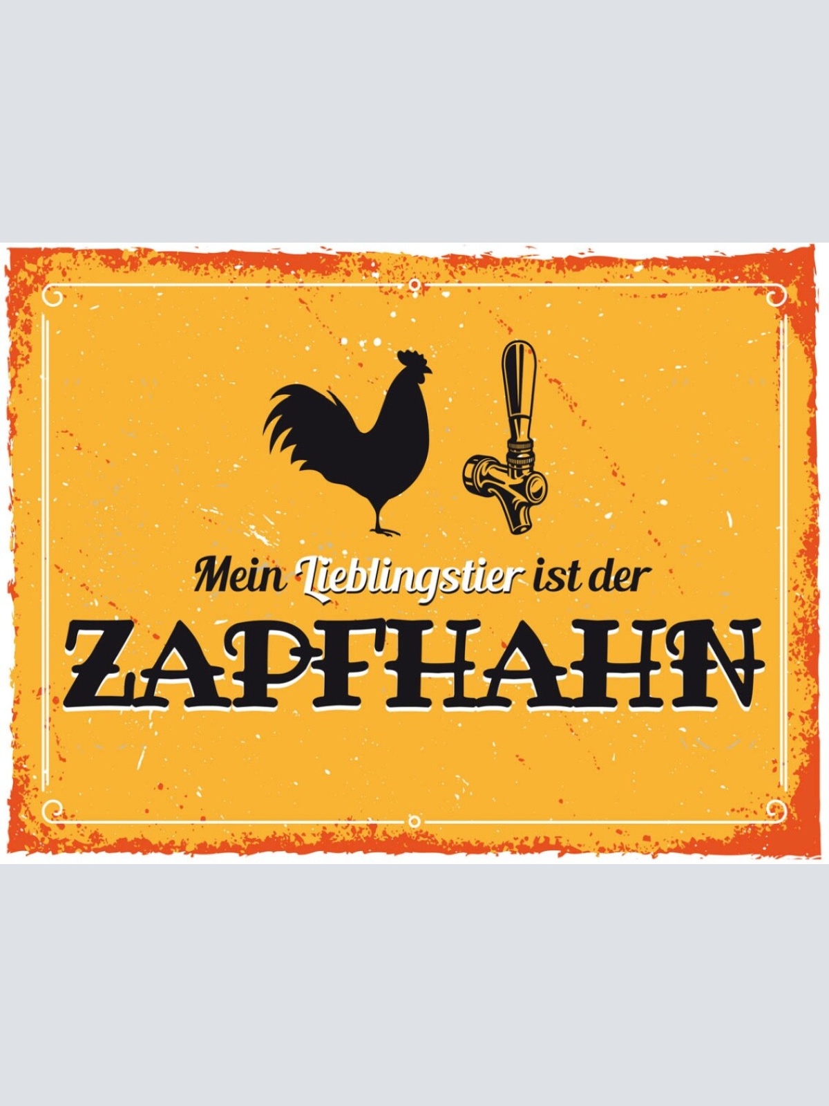 Schild Mein Lieblingstier Zapfhahn Bier Alkohol 12x18 20x30 30x40 Blech/Holz