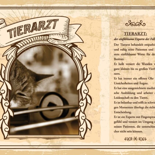 Schild Tierarzt Beruf Tiere Veterinär Doktor 12x18 20x30 30x40 Blech/Holz