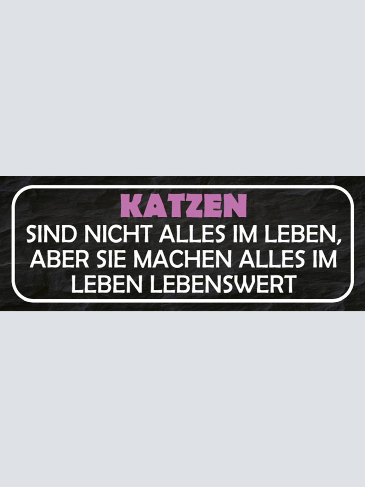 Schild Katzen Sind Nicht Alles Im Leben Aber Sie Machen Alles Lebenswert 27x10