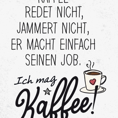 Schild Ich Mag Kaffee Redet Jammert Nicht Job 12x18 20x30 30x40 Blech/Holz LP