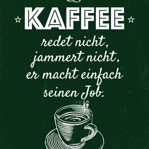 Schild Ich Mag Kaffee Redet Jammert Nicht Job 12x18 20x30 30x40 Blech/Holz LP