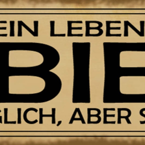 Schild Ein Leben Ohne Bier Ist Möglich Aber Sinnlos Alkohol 27x10 Blech od.Holz