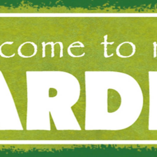 Schild Welcome To My Garden Willkommen In Meinem Garten 27x10 Blech od.Holz