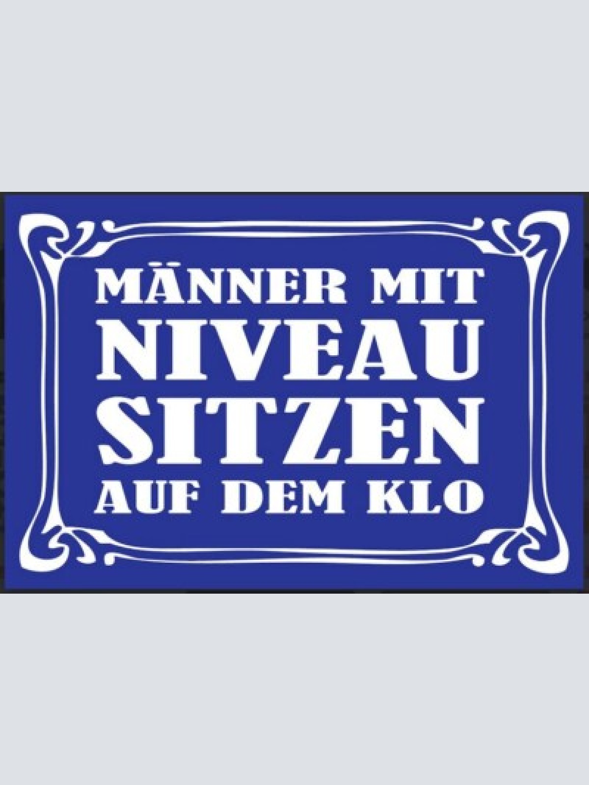 Nostalgie schild sprüche männer niveau klo 12x18/20x30/30x40 blech od holz