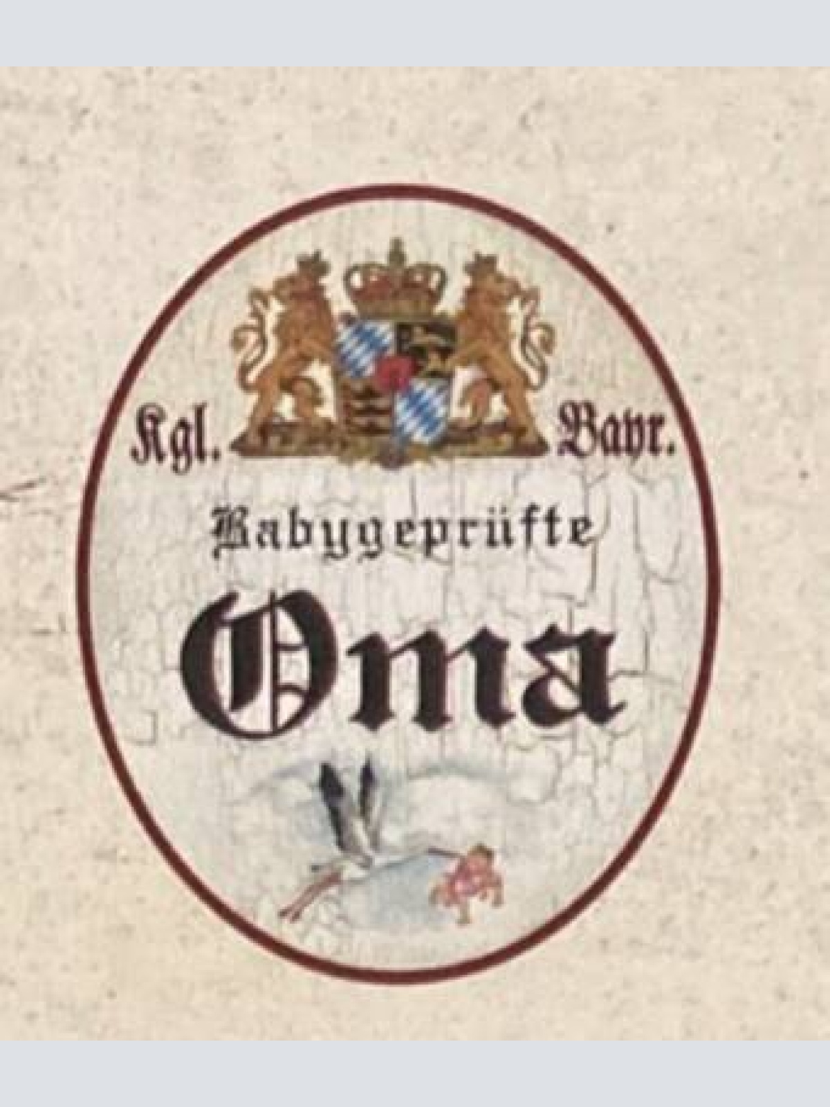 Nostalgie holzschild bayern königlich bayerische babygeprüfte oma schild