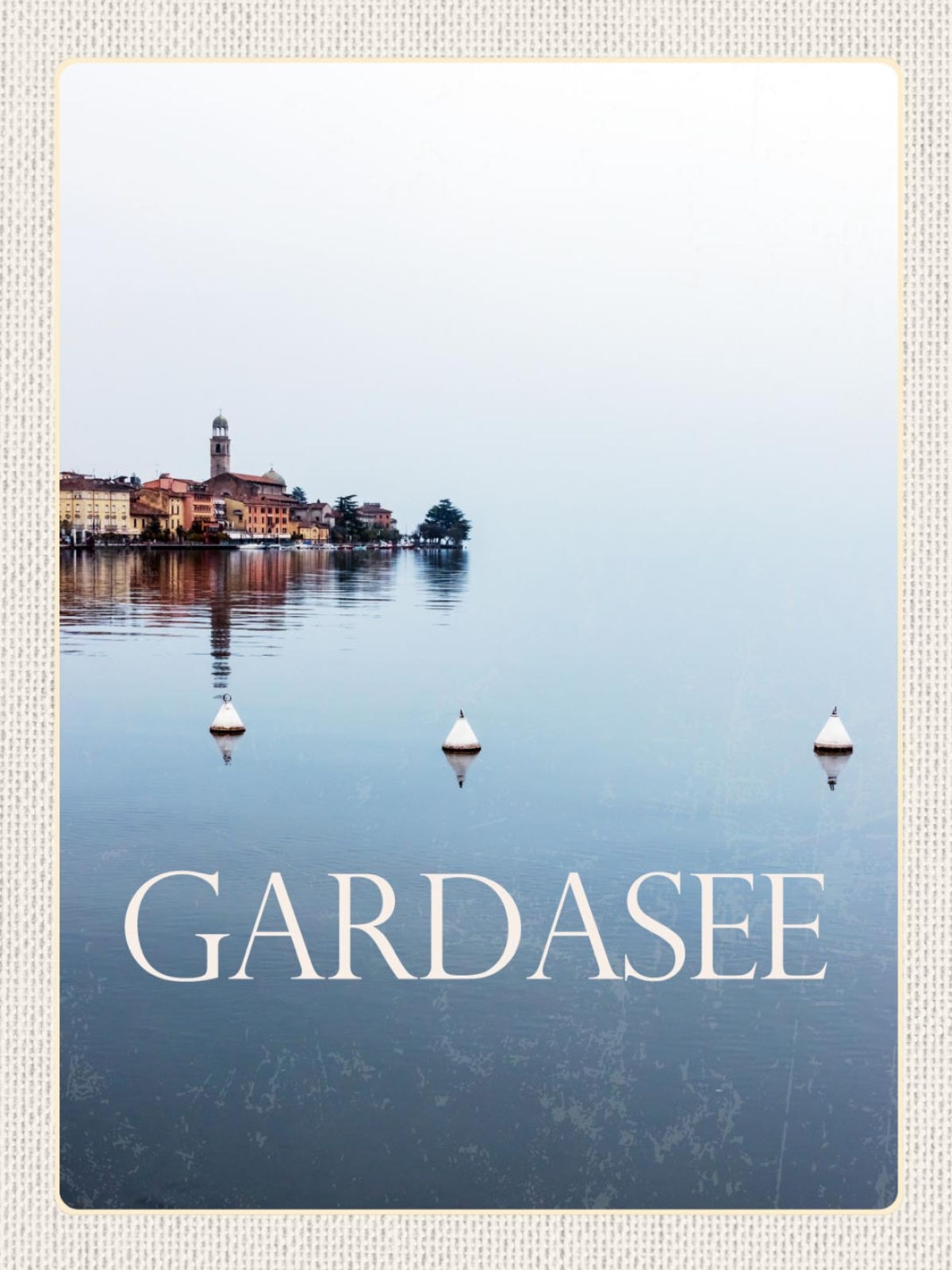 Schild Gardasee Italien Garda Ort See Ufer Boje 12x18 20x30 30x40 Blech od. Holz