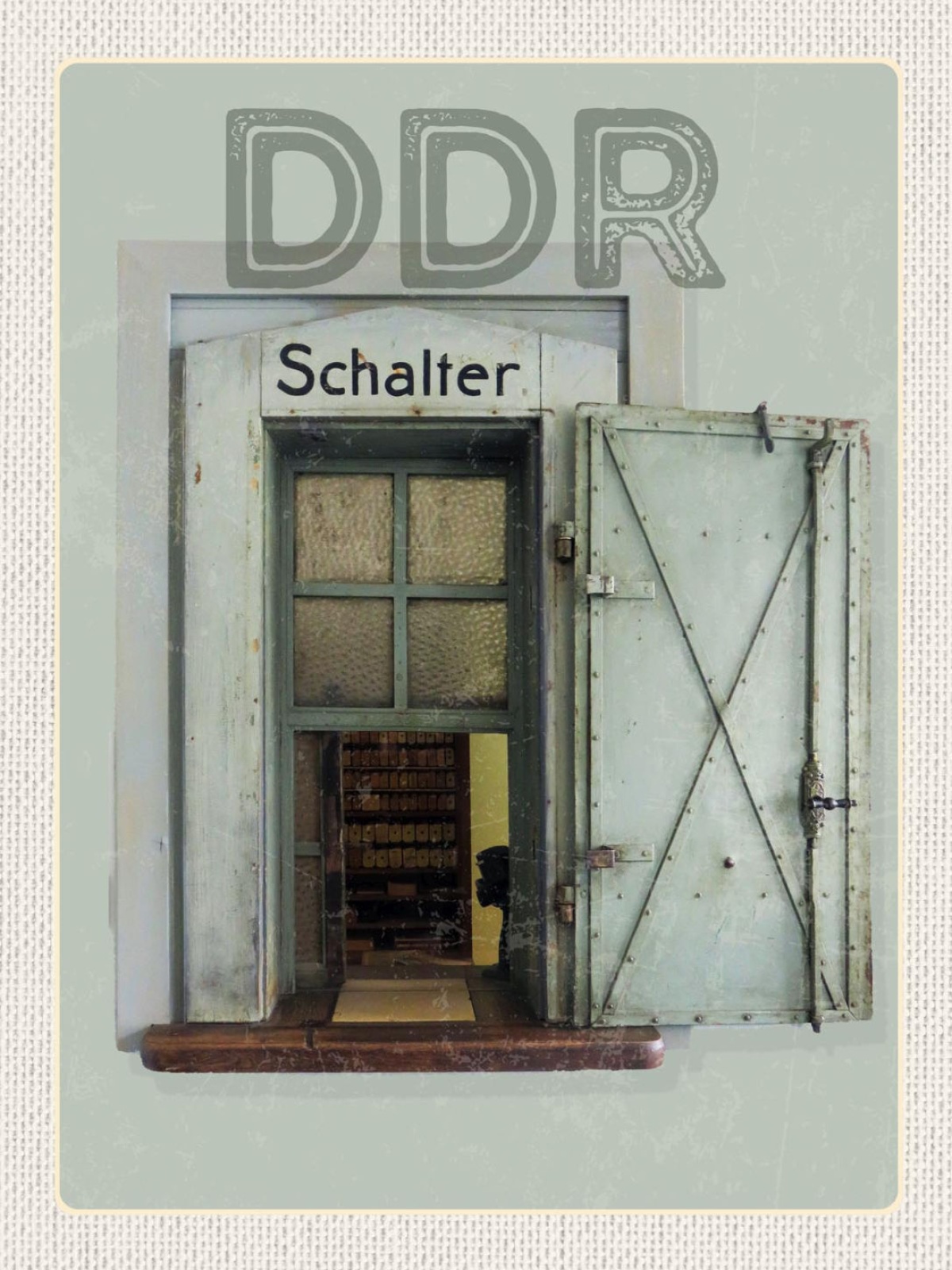 Schild DDR Bahnhof Schalter Zug Ost Deutschland 12x18 20x30 30x40 Blech/Holz