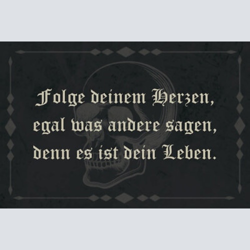 Nostalgie schild folge herzen leben andere 12x18 / 20x30 / 30x40 blech od. holz