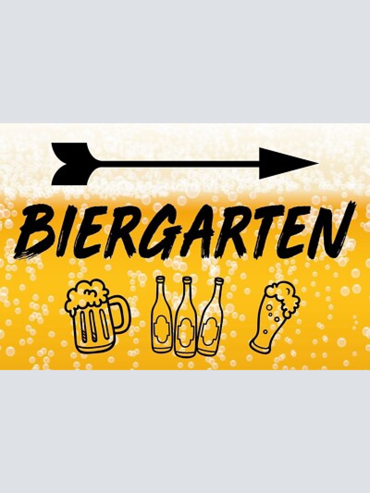 Nostalgie schild biergarten flasche glas 12x18 / 20x30 / 30x40 blech od. holz