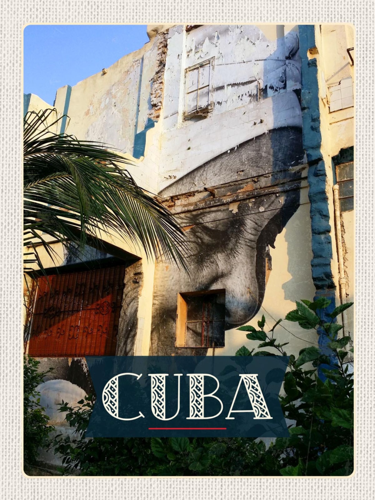 Schild Cuba Kuba Gebäude Haus Garten 12x18 20x30 30x40 Blech od. Holz