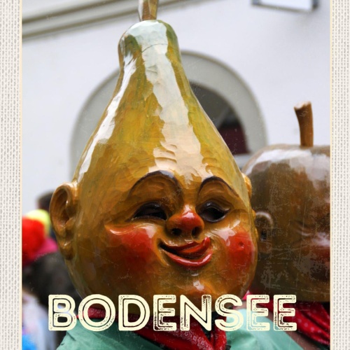 Schild Bodensee Masken Narrenzunft Lindau D 12x18 20x30 30x40 Blech od. Holz